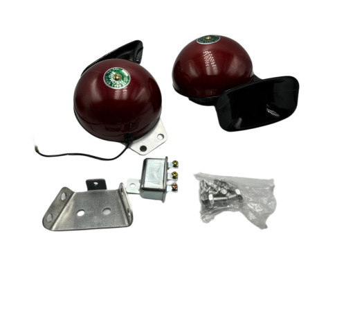 Сигнал звуковий OEM 12V 115mm ВОЛГА бордовий Big Horn (BI12155)