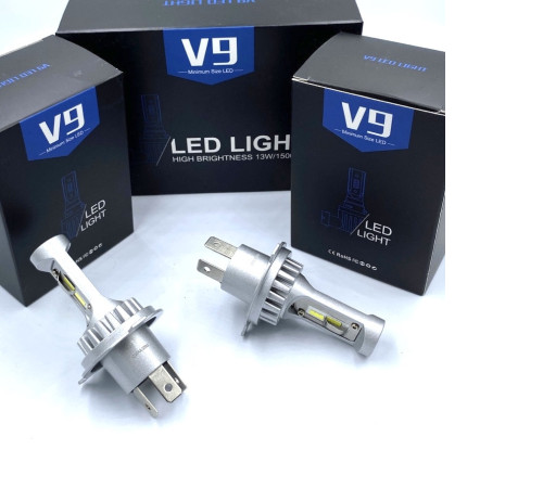 Автомобільні світлодіодні лампи V9 із цоколем H4 (V9H4)
