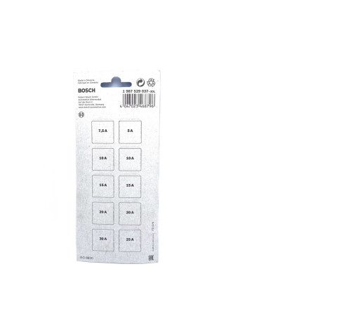 Комплект запобіжників Bosch Газ 3110 Газель для ваз 2108 2109 21099 2110 2111 2112 2113 2115 (1 987 529